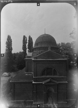 Halle (Saale). Südfriedhof. Friedhofskapelle (1887). Seitenansicht