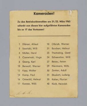 "Kameraden!"