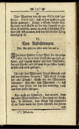VI. Von Anfechtungen.