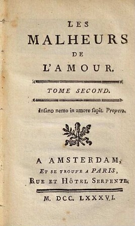 Les malheurs de l'amour, 2
