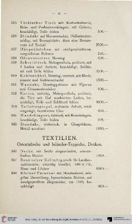 Textilien (Nr. 346-356)