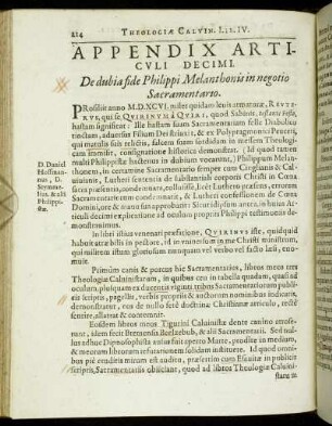 Appendix Articuli Decimi. - Appendix Articuli Decimiquinti.