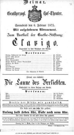 Die Laune des Verliebten