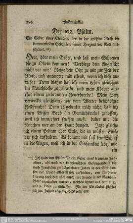 Der 102. Psalm