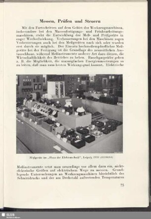 Messen, Prüfen und Steuern