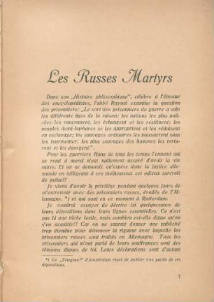 Les Russes martyrs