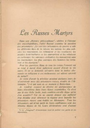 Les Russes martyrs