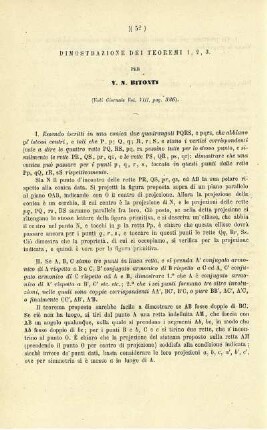Dimostrazione dei teoremi 1, 2, 3.
