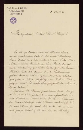 Brief vom 25.06.1922