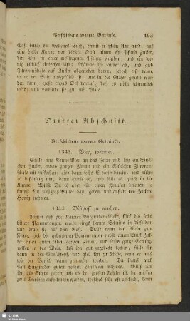 Dritter Abschnitt. Verschiedene warme Getränke