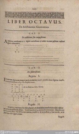 Liber Octavus. De Arithmetica Geomantica.