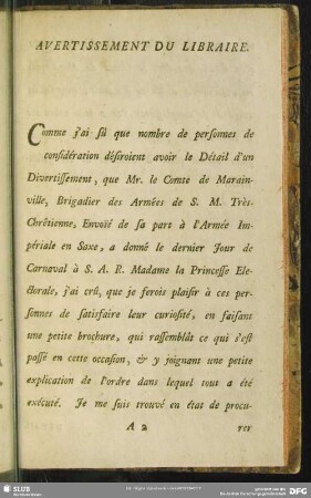 Avertissement Du Libraire