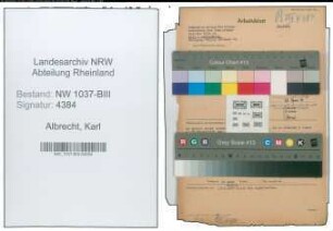 Entnazifizierung Karl Albrecht , geb. 25.08.1900 (Kriminalsekretaer)