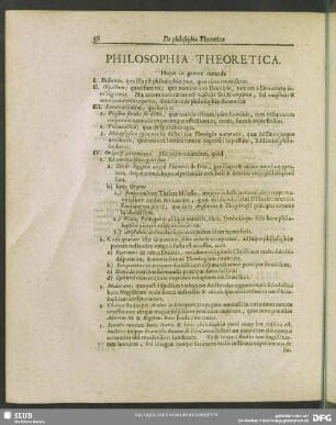 Philosophia Theoretica