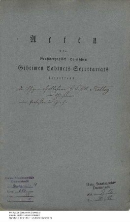 Rettig, Heinrich C[hristian] M[ichael], Gymnasiallehrer in Gießen, später Professor in Zürich