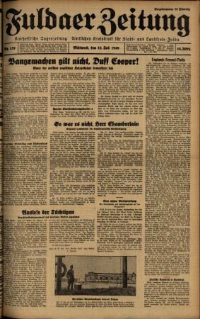 Ausgabe vom Mittwoch, den 12. Juli 1939.