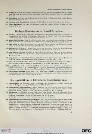 Kleinplastiken in Elfenbein, Buchsbaum u.a. (Nr. 577-588)