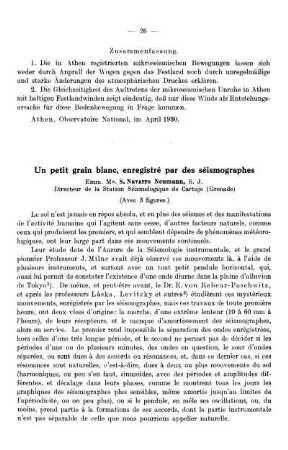 Un petit grain blanc, enregistré des séismographes