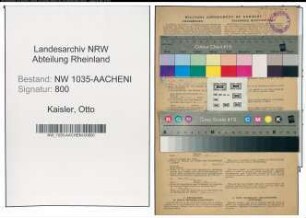 Entnazifizierung Otto Kaisler , geb. 23.04.1891 (Steiger)