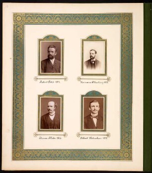 Robert Pohle. 1871, Hermann Oldenberg. 1872, Elimar Klebs. 1872, Albert Wittneben. 1872