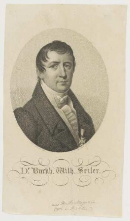 Bildnis des Burkh. Wilh. Seiler