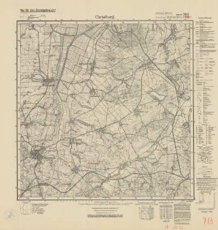 2082 (alte Nr.: 713) Christburg, Meßtischblatt (4cm - Karte)