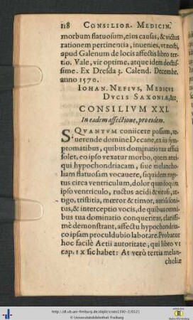 Cons. XXI - XXV.