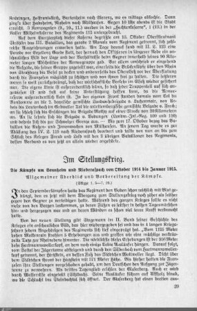 Im Stellungskrieg.