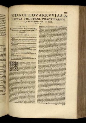 Didaci Covarrvvias a Leyva Toletani, practicarvm qvaestionvm liber vnvs