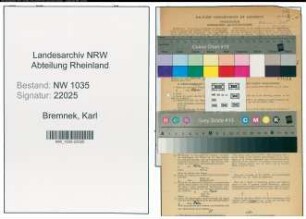 Entnazifizierung Karl Breninek , geb. 25.03.1897 (Steiger)