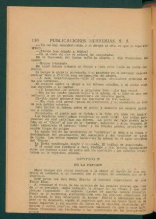 Capítulo X - En la prisión