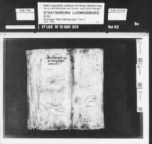 Der Wirte von Ellwangen Buch von der Zehrung wegen