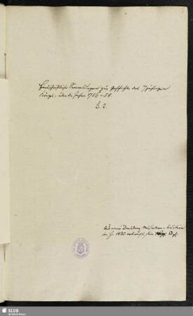 2: Collectanea Prussico-Saxonica de Ao. 1756. 1757. Vol. 2. - Mscr.Dresd.K.54.g