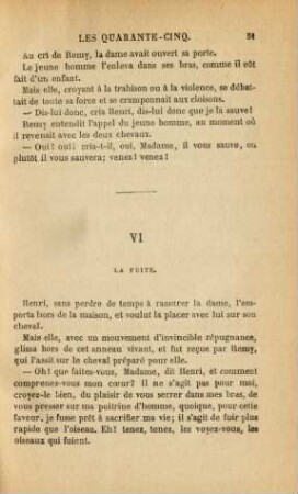 VI. La fuite