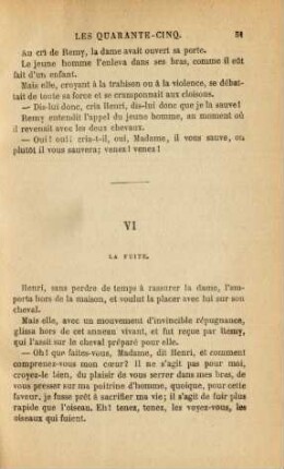 VI. La fuite