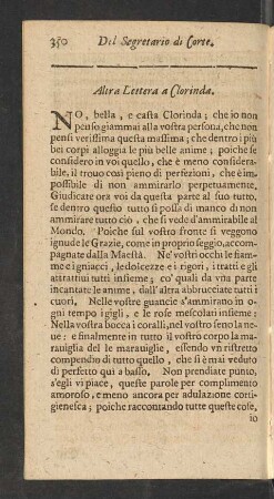 Altra Lettera a Clorinda.