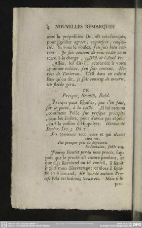 IV. Presque, Bientôt, Bald