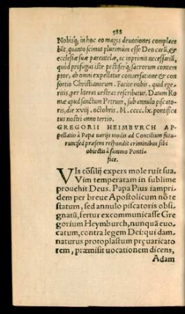 Gregorii Heimburch Appellatio a Papa variis modis ad Concilium futurum ...