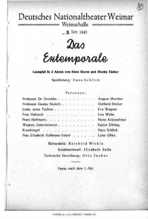 Das Extemporale