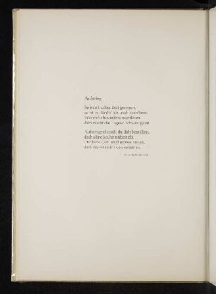 Aufstieg