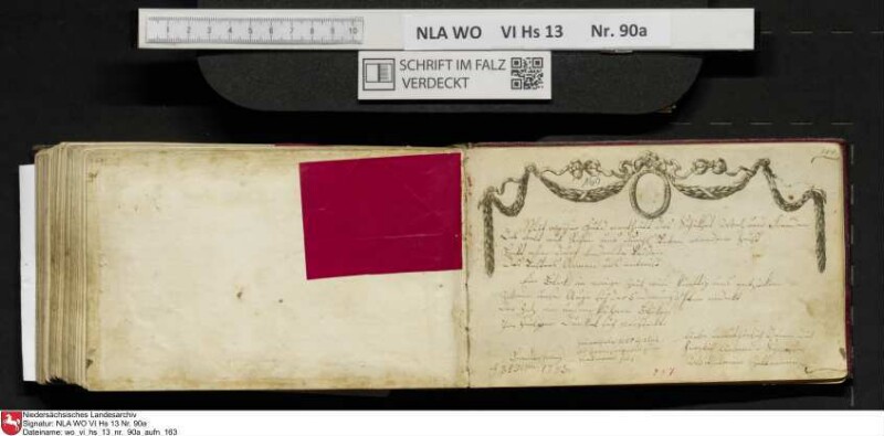 Stammbuch des Ernst Philipp Ludwig Zellmann (1763-1795) aus
                           Braunschweig