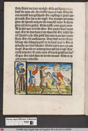 Vom Hund und dem Esel.
