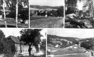 Bad Gottleuba-Berggießhübel-Hellendorf. Ortsansichten, Ansichtskarte