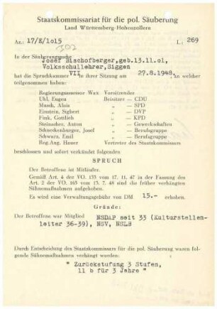 Bischofberger, Josef