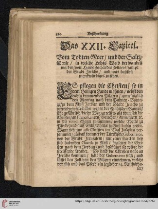 Das XXII. Capitel