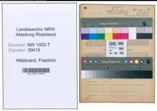 Entnazifizierung Friedrich Hillebrand , geb. 03.12.1889 (Architekt)