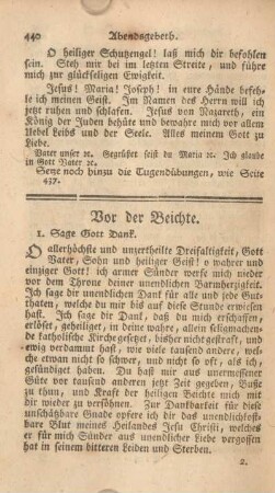 Vor der Beichte.