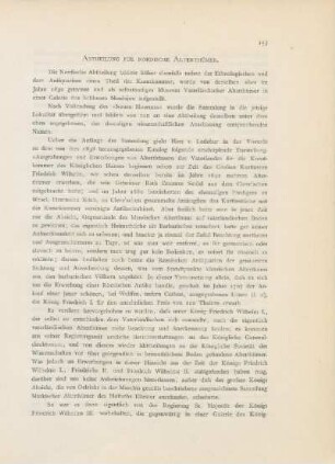 Abtheilung für nordische Alterthümer