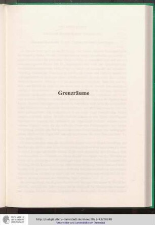 Grenzräume