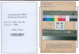 Entnazifizierung Franz Alba , geb. 14.11.1904 (Polizeibeamter)